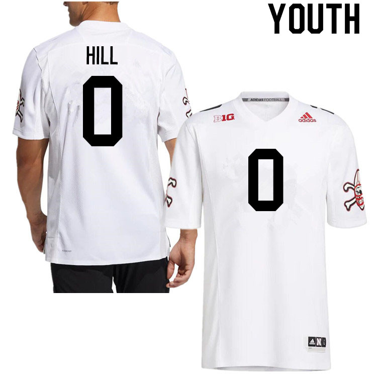 Youth #0 Tommi Hill Nebraska Cornhuskers College Football Jerseys Sale-Strategy
